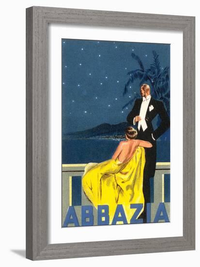 Abbazia, Sophisticated Couple-null-Framed Art Print