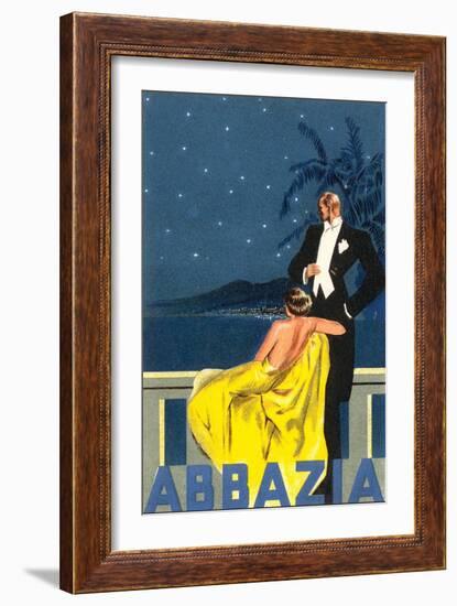 Abbazia, Sophisticated Couple-null-Framed Art Print