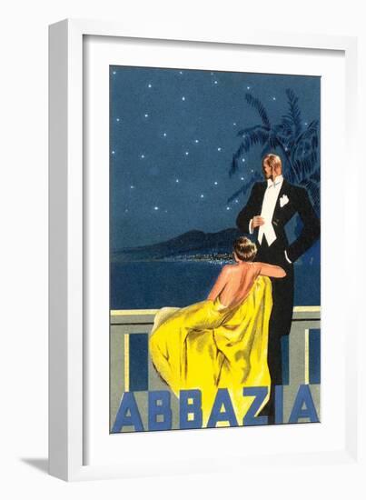 Abbazia, Sophisticated Couple-null-Framed Art Print