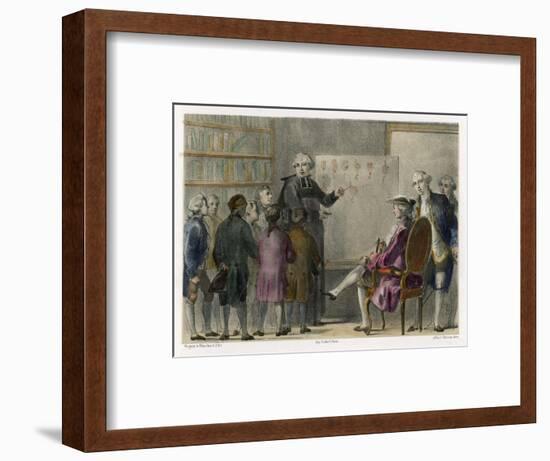 Abbe De L'Epee French Inventor of a Sign Language to Enable Deaf-Mutes to Communicate-Albert Chereau-Framed Art Print