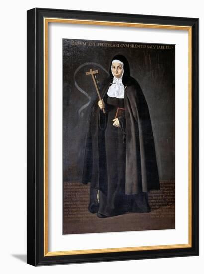 Abbess Jerónima De La Fuente, 1620-Diego Velazquez-Framed Giclee Print