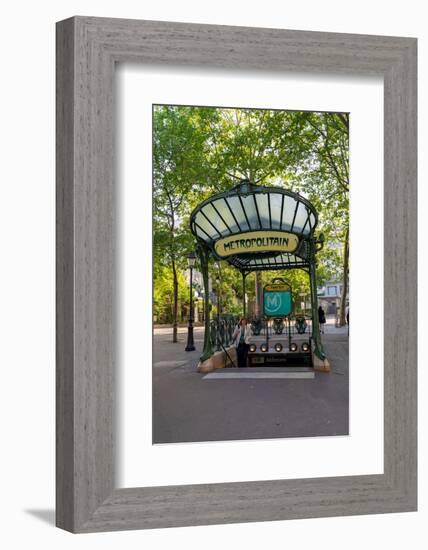 Abbesses Metro Station, Montmartre, Paris, France, Europe-Neil Farrin-Framed Photographic Print