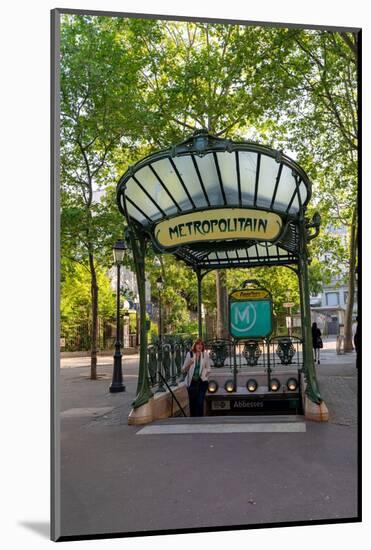 Abbesses Metro Station, Montmartre, Paris, France, Europe-Neil Farrin-Mounted Photographic Print