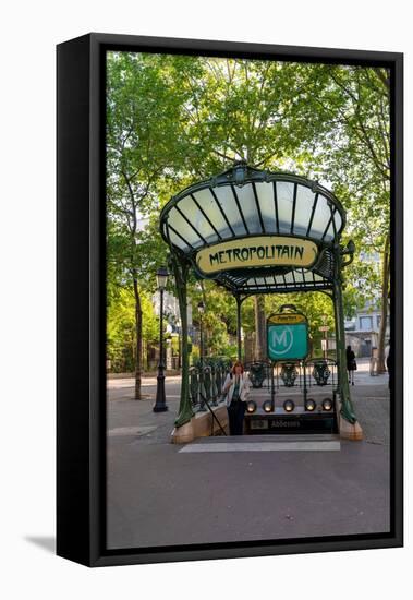 Abbesses Metro Station, Montmartre, Paris, France, Europe-Neil Farrin-Framed Premier Image Canvas