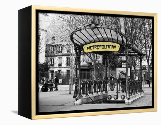 Abbesses Metro Station - Montmartre - Paris-Philippe Hugonnard-Framed Premier Image Canvas