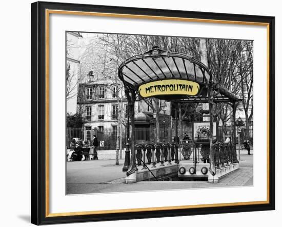 Abbesses Metro Station - Montmartre - Paris-Philippe Hugonnard-Framed Photographic Print