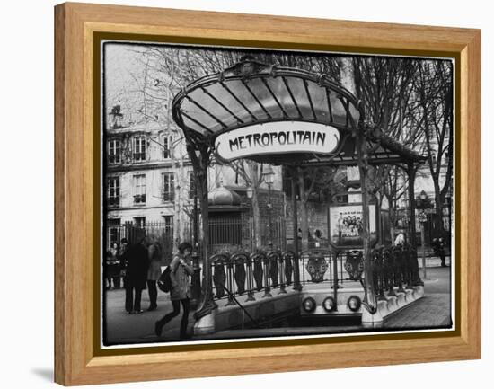 Abbesses Metro Station - Montmartre - Paris-Philippe Hugonnard-Framed Premier Image Canvas