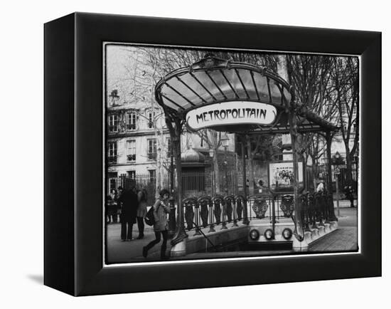 Abbesses Metro Station - Montmartre - Paris-Philippe Hugonnard-Framed Premier Image Canvas