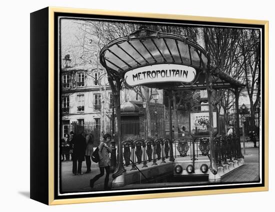 Abbesses Metro Station - Montmartre - Paris-Philippe Hugonnard-Framed Premier Image Canvas