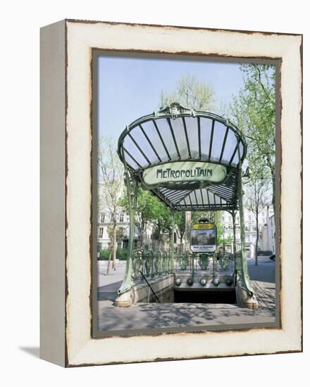 Abbesses Metro Station, Paris, France-Roy Rainford-Framed Premier Image Canvas