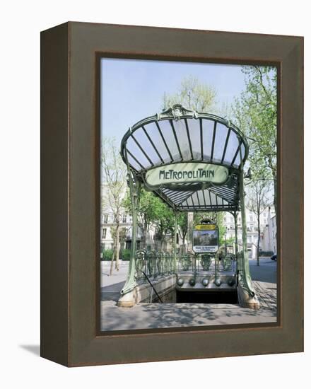 Abbesses Metro Station, Paris, France-Roy Rainford-Framed Premier Image Canvas