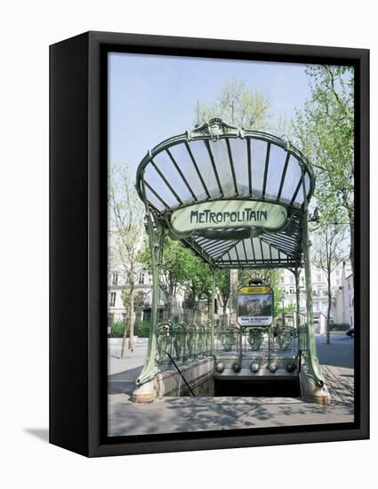 Abbesses Metro Station, Paris, France-Roy Rainford-Framed Premier Image Canvas