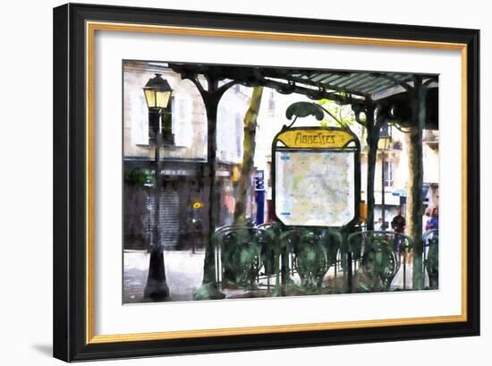 Abbesses Subway Paris-Philippe Hugonnard-Framed Giclee Print