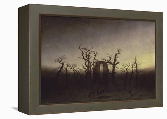 Abbey Among Oak Trees, Ca 1809-Caspar David Friedrich-Framed Premier Image Canvas