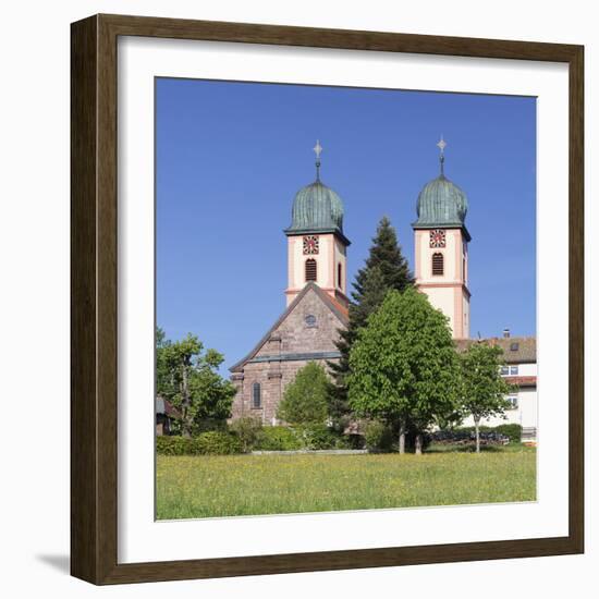 Abbey Chuch, Spring, St. Maergen, Glottertal Valley, Black Forest, Baden Wurttemberg, Germany-Markus Lange-Framed Photographic Print