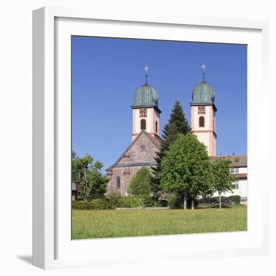 Abbey Chuch, Spring, St. Maergen, Glottertal Valley, Black Forest, Baden Wurttemberg, Germany-Markus Lange-Framed Photographic Print