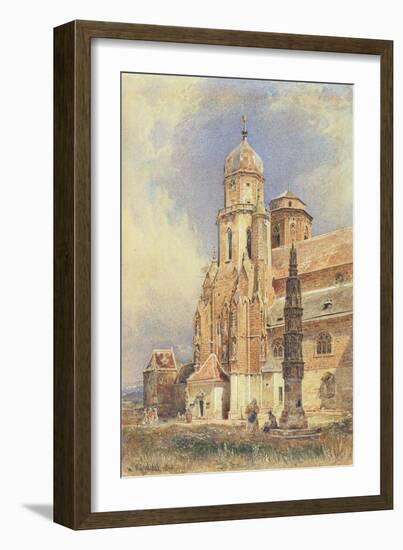Abbey Church of Klosterneuburg, 1844-Rudolph von Alt-Framed Giclee Print
