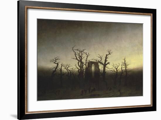 Abbey in the Oak Forest-Caspar David Friedrich-Framed Giclee Print