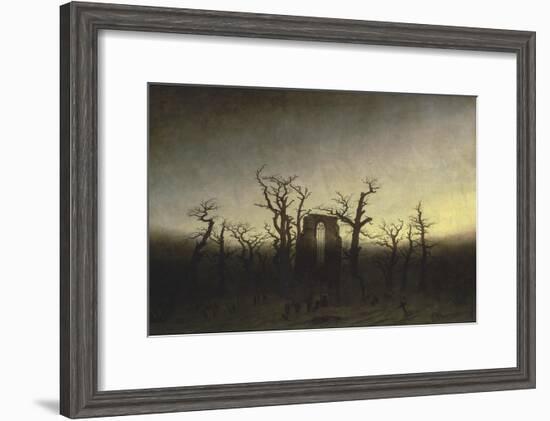 Abbey in the Oak Forest-Caspar David Friedrich-Framed Giclee Print