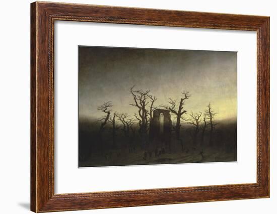 Abbey in the Oak Forest-Caspar David Friedrich-Framed Giclee Print