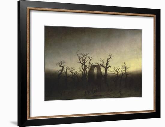 Abbey in the Oak Forest-Caspar David Friedrich-Framed Giclee Print