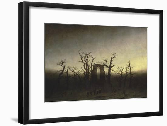 Abbey in the Oak Forest-Caspar David Friedrich-Framed Giclee Print