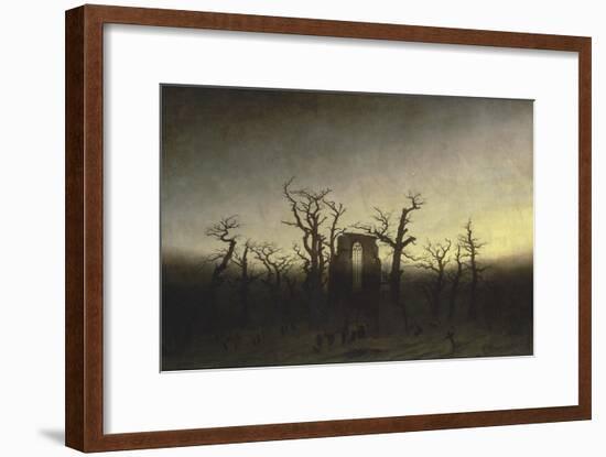 Abbey in the Oak Forest-Caspar David Friedrich-Framed Giclee Print
