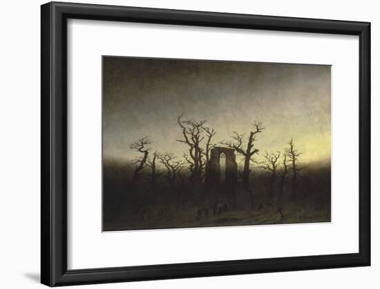 Abbey in the Oak Forest-Caspar David Friedrich-Framed Giclee Print