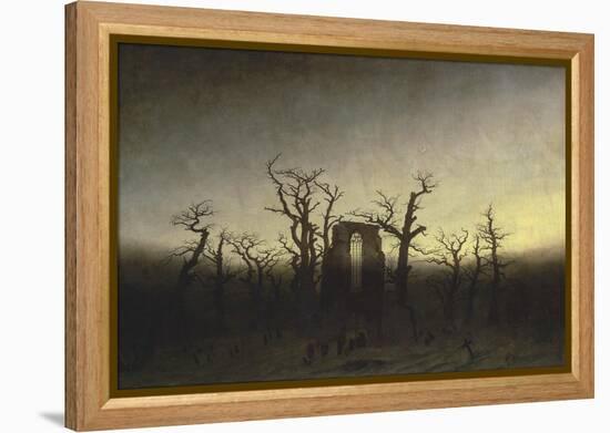 Abbey in the Oak Forest-Caspar David Friedrich-Framed Premier Image Canvas