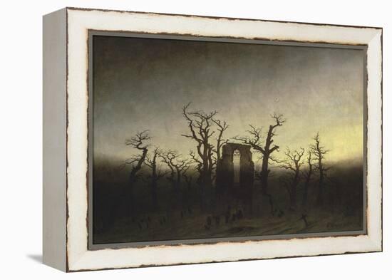 Abbey in the Oak Forest-Caspar David Friedrich-Framed Premier Image Canvas