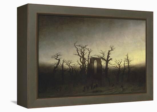 Abbey in the Oak Forest-Caspar David Friedrich-Framed Premier Image Canvas