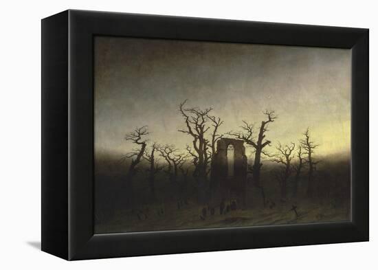 Abbey in the Oak Forest-Caspar David Friedrich-Framed Premier Image Canvas