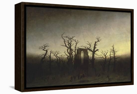 Abbey in the Oak Forest-Caspar David Friedrich-Framed Premier Image Canvas