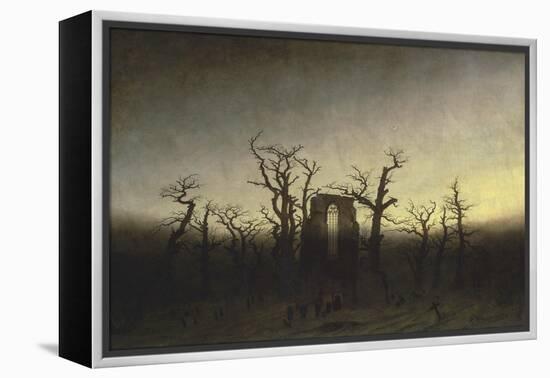 Abbey in the Oak Forest-Caspar David Friedrich-Framed Premier Image Canvas