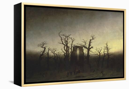 Abbey in the Oak Forest-Caspar David Friedrich-Framed Premier Image Canvas