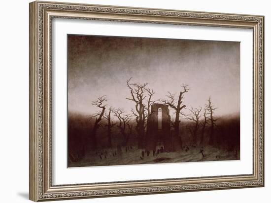 Abbey in the Oakwood, 1810-Caspar David Friedrich-Framed Giclee Print