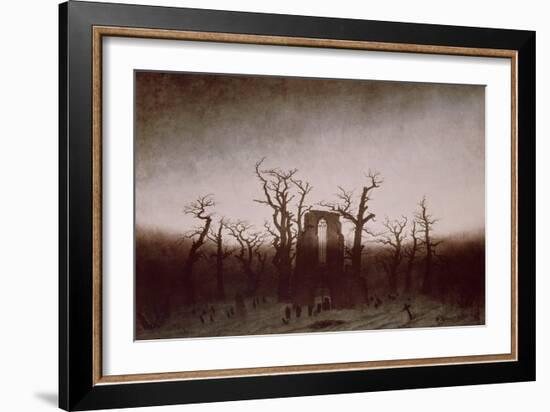 Abbey in the Oakwood, 1810-Caspar David Friedrich-Framed Giclee Print