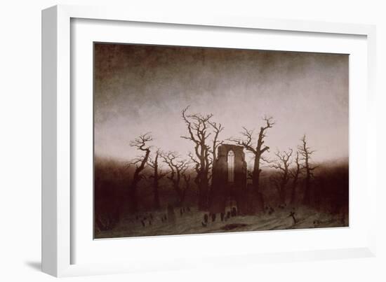 Abbey in the Oakwood, 1810-Caspar David Friedrich-Framed Giclee Print