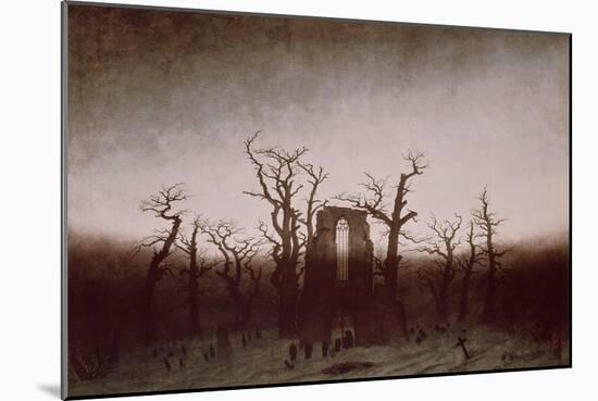 Abbey in the Oakwood, 1810-Caspar David Friedrich-Mounted Giclee Print