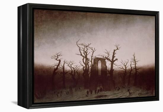 Abbey in the Oakwood, 1810-Caspar David Friedrich-Framed Premier Image Canvas