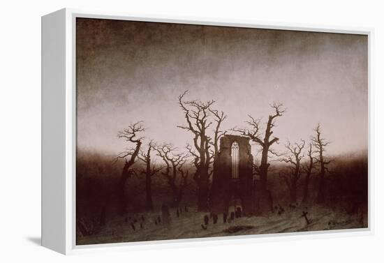 Abbey in the Oakwood, 1810-Caspar David Friedrich-Framed Premier Image Canvas