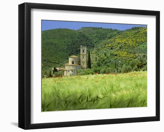 Abbey of Sant' Antimo, Near Montalcino, Tuscany. Exterior-Joe Cornish-Framed Photographic Print