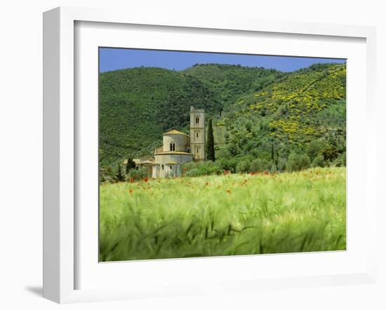 Abbey of Sant' Antimo, Near Montalcino, Tuscany. Exterior-Joe Cornish-Framed Photographic Print