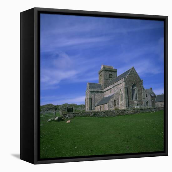 Abbey on Iona, Scotland, United Kingdom, Europe-Geoff Renner-Framed Premier Image Canvas