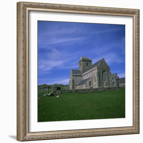 Abbey on Iona, Scotland, United Kingdom, Europe-Geoff Renner-Framed Photographic Print