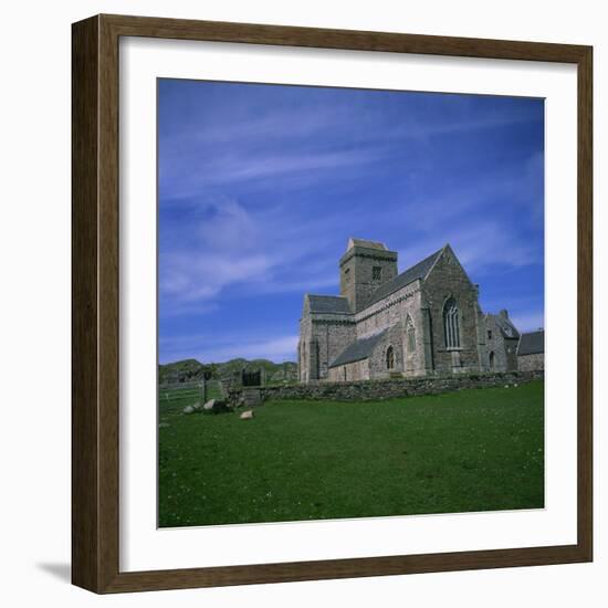 Abbey on Iona, Scotland, United Kingdom, Europe-Geoff Renner-Framed Photographic Print