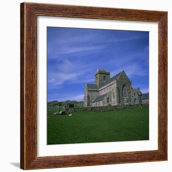 Abbey on Iona, Scotland, United Kingdom, Europe-Geoff Renner-Framed Photographic Print