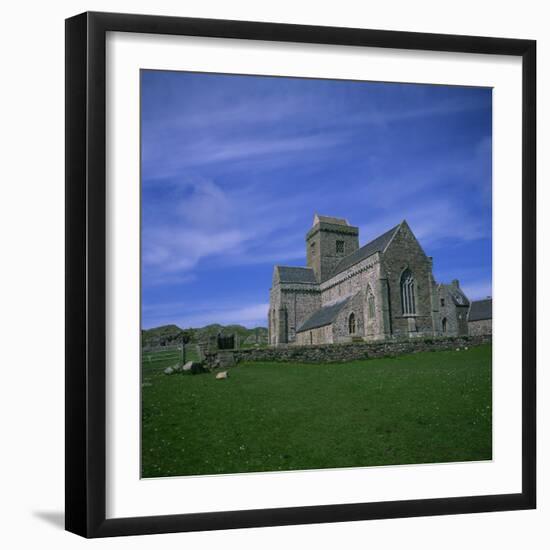 Abbey on Iona, Scotland, United Kingdom, Europe-Geoff Renner-Framed Photographic Print