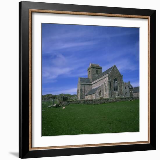 Abbey on Iona, Scotland, United Kingdom, Europe-Geoff Renner-Framed Photographic Print