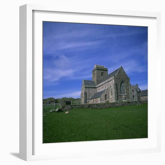 Abbey on Iona, Scotland, United Kingdom, Europe-Geoff Renner-Framed Photographic Print